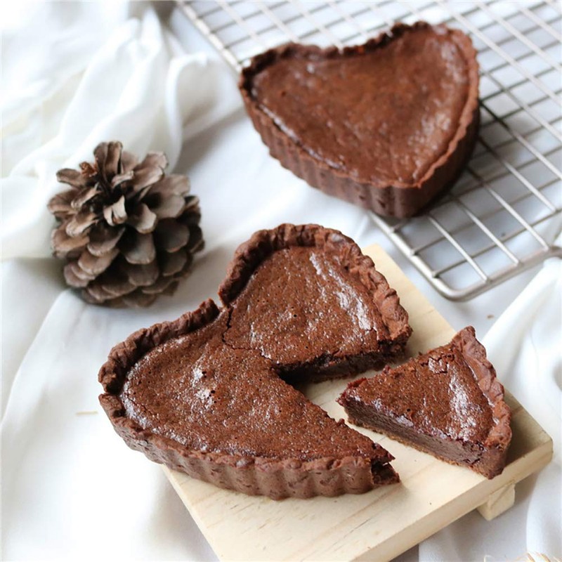 Gutsdoor 6 Pack Tart Pans with Removable Bottom 4 Inch