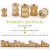 Keadic 460 Pieces M2 M3 M4 M5 Female Thread Knurled