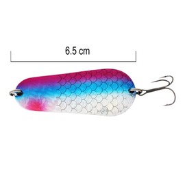 SEABUZZ Indicator Set 23 g/6.5 cm - Pike & Perch & Zander Fishing Lure - Metal Spoon Hard Bait with Treble Hook - Spinner Fishing Sport Set - Fishing Spoon - Pike Bait - Bass Bait - Bait Set (BRB)