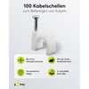 Goobay 17080 Cable clip white - max. cable diameter: 8.0