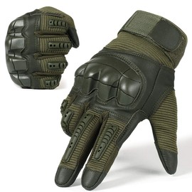 WTACTFUL Motorcycle Gloves Men's Summer Breathable Motorcycle Gloves Men's Touchscreen for Tactical Airsoft Paintball Bicycle Gloves Green XL