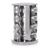 Total Supplier Porta Especieros Giratorio Aluminio 16 Botellas Tapa Azul