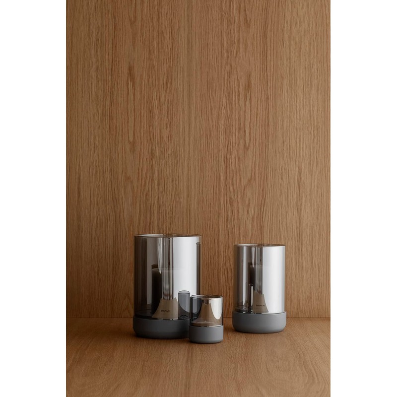 blomus Calma Hurricane Lamp Medium - Steel Grey