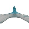 Red de pesca y trampa plegable de nailon 8x3m con