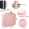 Samtour Makeup Case Travel Makeup Bag Makeup Train Case Cosmetic