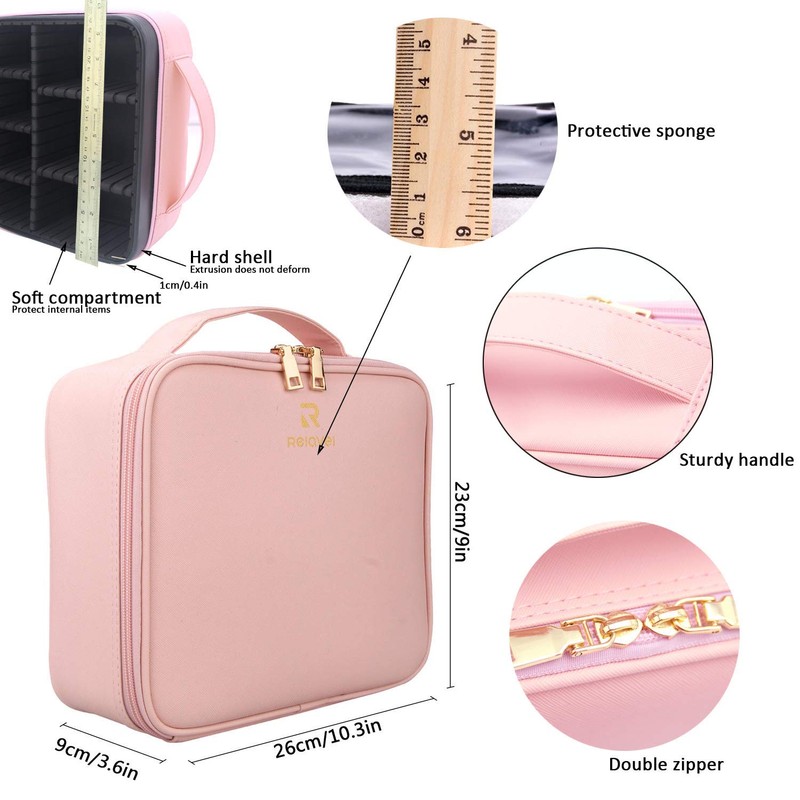 Samtour Makeup Case Travel Makeup Bag Makeup Train Case Cosmetic