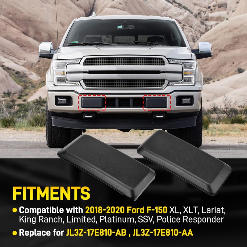YEHERIT Front Bumper Guard Pads Compatible with Ford F-150 F150
