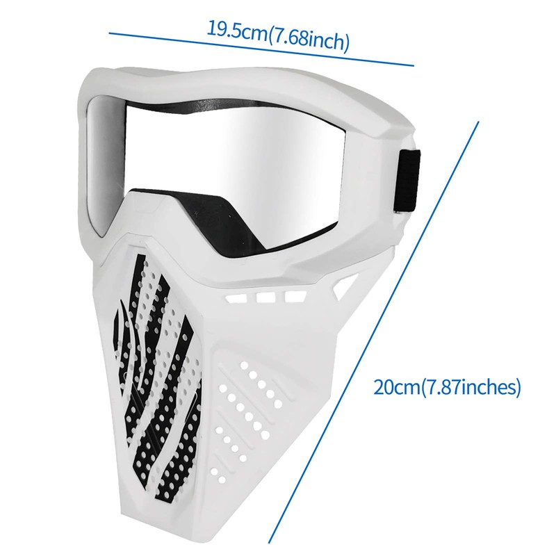 Toyer 2 Pack Face Mask Tactical Mask Compatible with Nerf