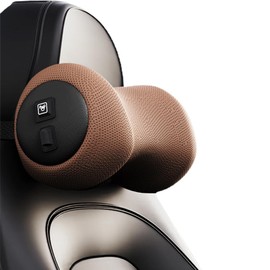 Car Neck Massage Pillow Quiet and Low Noise Deep Tissue Kneading Massagers Memory Foam Seat Pillow for Travel Home and Office