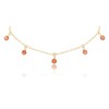 Sunstone Bead Drop Choker in 14k Gold Fill