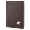 Polare Functional RFID Blocking Leather Passport Holder Travel Bifold Wallet
