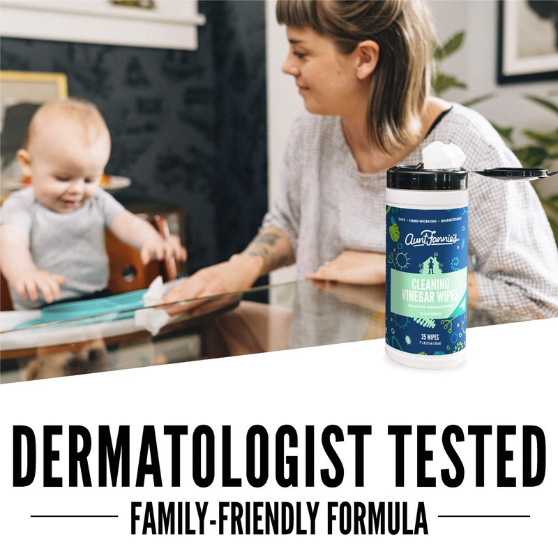 Aunt Fannie's Vinegar Cleaning Wipes, 35 Count (Eucalyptus, 6-Pack)