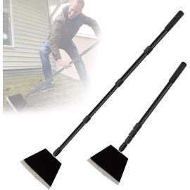 Smarkey Adjustable Long Handle Garden Shovel-Ice Scraper,Snow Flat Shovel-Weed Removal T