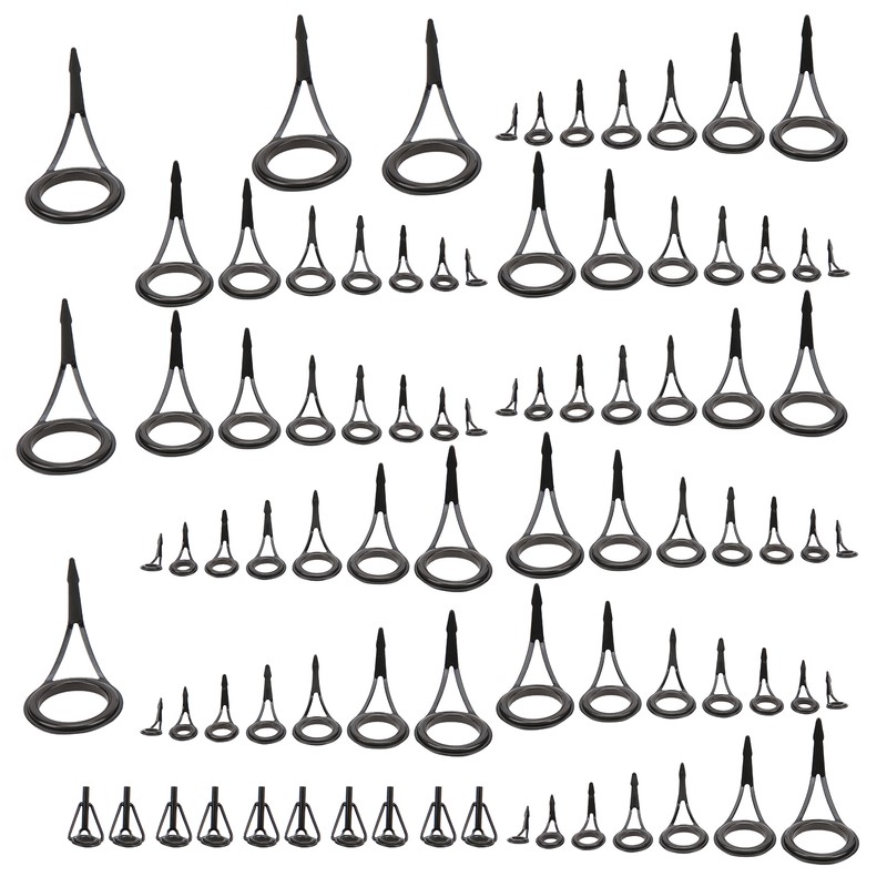 Fishing Rod Single Foot Fishing Pole Eyes Rings Repair Kit