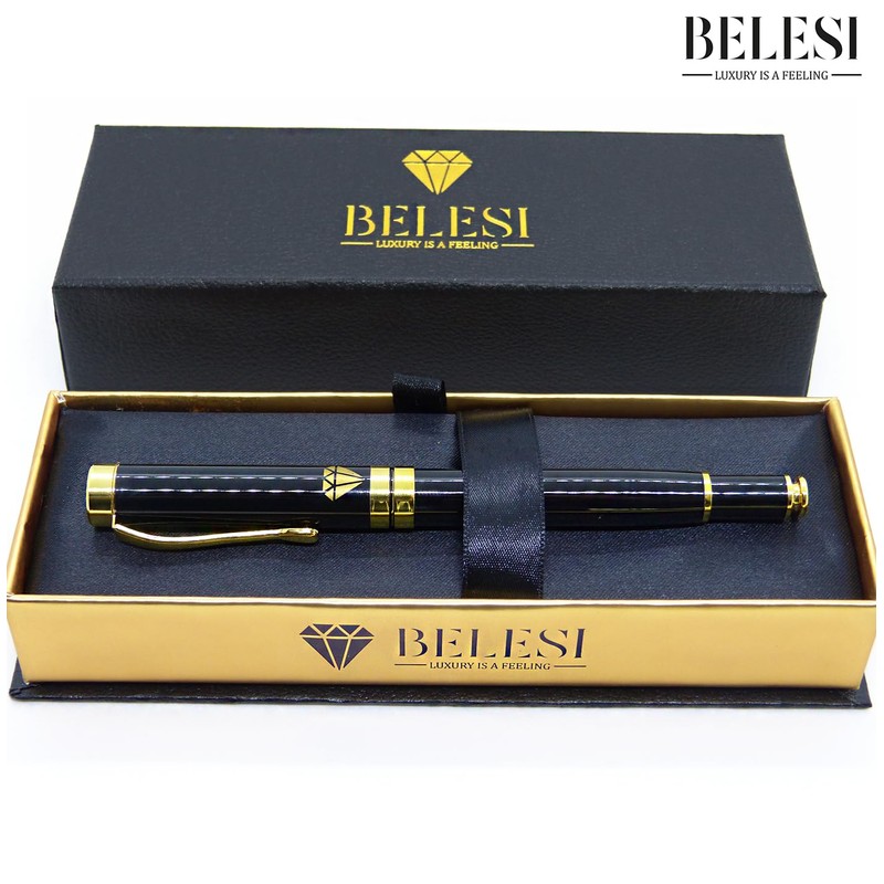 BELESI High-Quality Metal Ballpoint Pen I Black Refill I Gift
