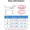 Pimaodog Rhinestone Dog Collar, Cute Flower Rhinestone Cat Dog Collar