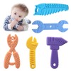 5PCS Baby Teething Toys, Silicone Sensory Teether Toys for Babies,