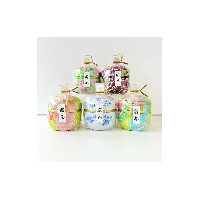 Hagiri Suzuko Can, Set of 5, Mountain High Heat Sencha,