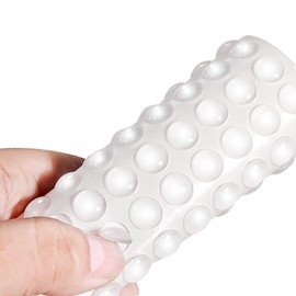 400PCS Cabinet Bumpers Clear Rubber Bumpers Self Adhesive, Soft Cabinet Door Bumper Pads, Sound Dampening Cabinet Door Bumpers, Kitchen Cabinet Pads for Drawers, Picture Frames, Cupboard Door Bumpers