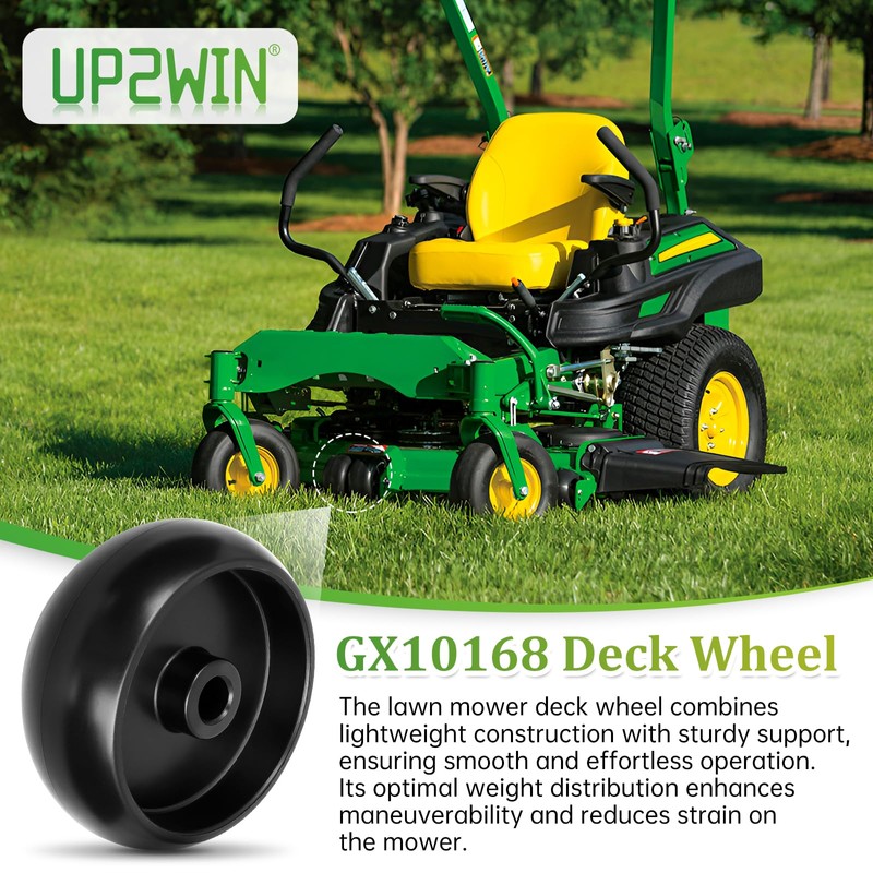 2 Pack GX10168 Deck Wheels Compatible with John Dee re