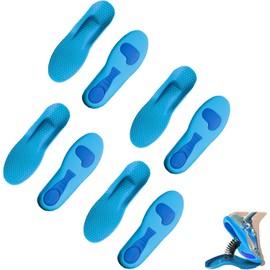 Plantillas Confort, Ortopédicas Plantilla Transpirable Y Amortiguador Para Mujer Hombre, Plantillas Confortables y Transpirables Ajustables, Plantilla Ergonómicas Con Soporte De Arco Alto Para (4 par, 39 - 40)