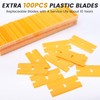 MulWark Razor Blade Scraper, 2Pack Razor Scraper Tool with 100PCS