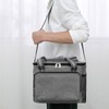 Insulated Lunch Bag Grey Oxford Cloth 15L High Capacity Insulated