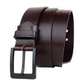 Glamicci Men's Leather Belt, Italian Hide Top Grade Leather|Anti-Scratch Buckle Belts For Jeans, Casual & Work Wear 1.5"/38mm width 29"-31" Waist