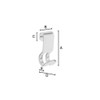 Smedbo "Sideline" Soap Basket Hooks of Stainless Steel, Polished Chrome,