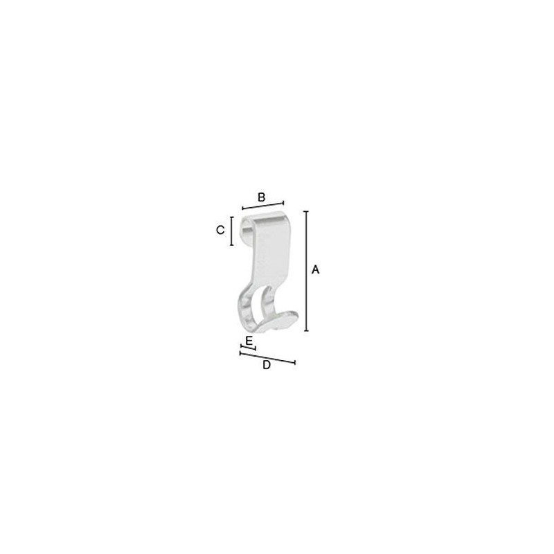 Smedbo "Sideline" Soap Basket Hooks of Stainless Steel, Polished Chrome,