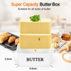 Ceramic Butter Dish with Cover for Countertop, Butter Holder Keeper