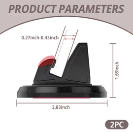 GRANDI 1 PC Car Dashboard Mobile Phone Holder, Non-Slip Navigation Holder, Vehicle Interior Accessories, Universal for Car Home (Black)