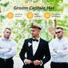 Hercicy Groom Captain Hat Bachelor Party Favors Groom to Be