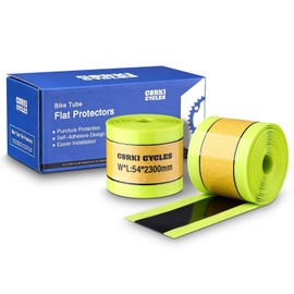 Corki Cycles Fat Bike Tire Liners Tube Flat Protector for 16’’ 18’’ 20’’ 24’’ 26’’ 27.5’’ 29’’ Bicycle Tire - Self-Adhesive 2-Pack 54mm