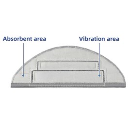 BROLEO 5Pcs Mopping Cloth For Roborock S8 Pro Ultra Drag Sweeper Microfiber Accessories Pads Cleaning Fabric Sweepers Accessories