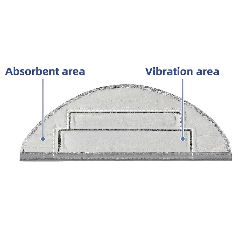 BROLEO 5Pcs Mopping Cloth For Roborock S8 Pro Ultra Drag