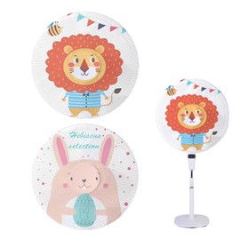 nalaina Fan Cover, Set of 2, Fan Safety Cover, Fits Up to the Back, Diameter Approx. 15.7 - 19.7 inches (40 - 50 cm), Universal Safety Net, For Kids, Finger Scissors Prevention, Fan Storage, Fan