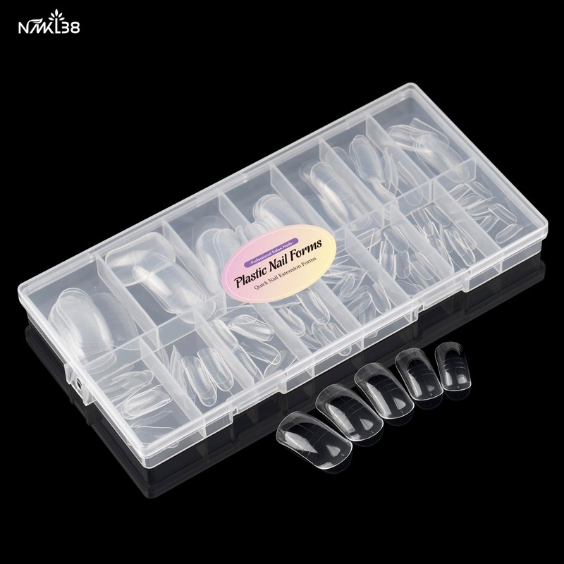 NMKL38 150PCS Dual Nail Forms 12 Sizes Extension Poly Nail