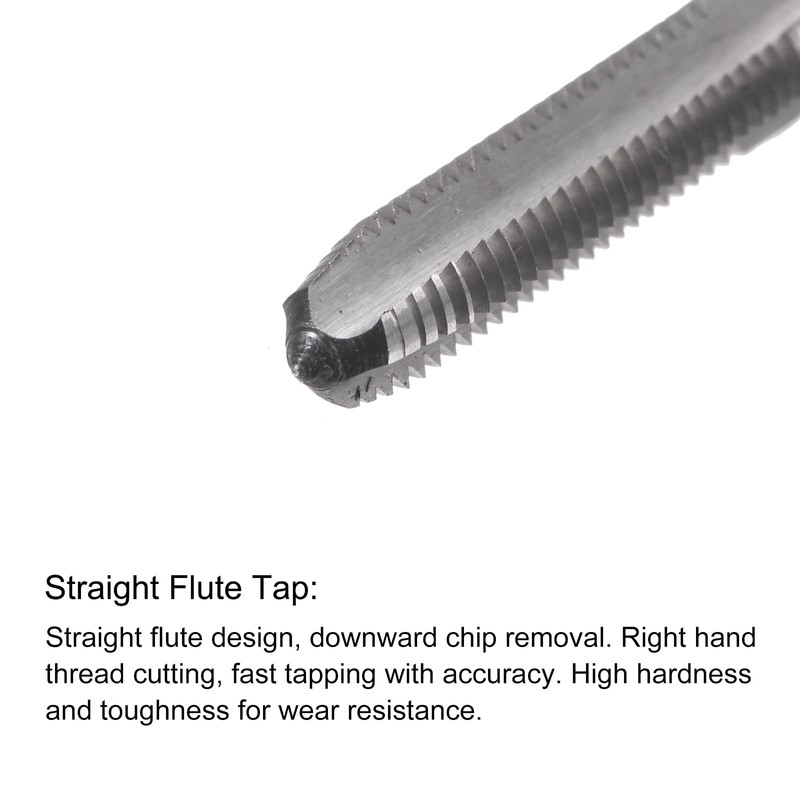 sourcing map 10-32 UNF Straight Flute Thread Tap and 4.1mm