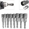 Safekom 8pc 1/4" Hex Magnetic Nut Driver Socket Set Metric