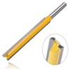 Bestgle 2pcs 1/4" Shank Straight Router Bits, 2" & 3"