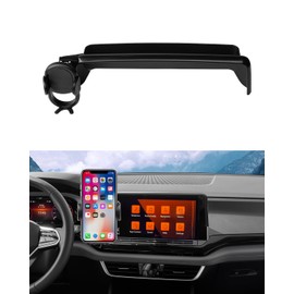 Autorder Car Phone Holder for 2024 2025 Volkswagen VW Atlas/Atlas Cross Sport Accessories Phone Mount with Dash Organizer 12-Inch Screen Cell Phone Automobile Cradles Hands-Free 360 Degree Rotation