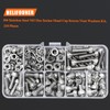 HELIFOUNER 210 Pieces M5 x 6mm /8mm /10mm /12mm /16mm