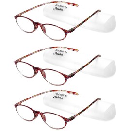 Calabria 719 Flexie Oval Reading Glasses +2.75 Multi Colorful (3pack) Men/Women