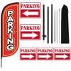 Parking Feather Flag Pole Kit Include 7 ft Banner Flag