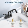 Aolemi Laundry Sink Faucet 4 Inch Centerset, Utility Sink Faucets