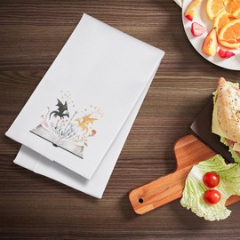 WSNANG Fantasy Novel Dragon Wing Inspired Towel Violet and Xaden Fans Gift Empyrean Book Series Merch for Fantasy Fans (FW Towel CA)