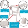 BIRDROCK HOME 2 Step Compact Steel Step Ladder - Sturdy
