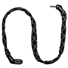 Chain Lock Python Street Fighter | Chain 5 mm Anti-Theft Device 100 cm | Hardened Steel and Nylon | Transport Stand | Combination Security | 9 Colours | Scooter, Motorcycle, Bicycle