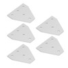 5Pcs Tie Plate 5 Holes Aluminum Robust Reinforced Connecting Mending